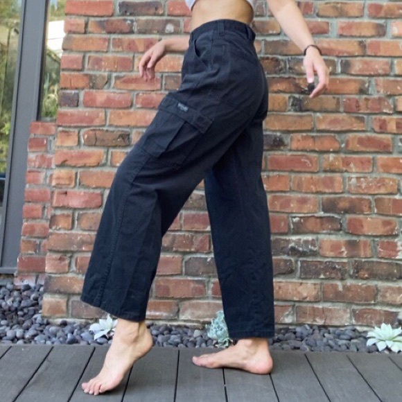 Vintage high waisted wrangler cargo pants utility - Picture 4 of 4